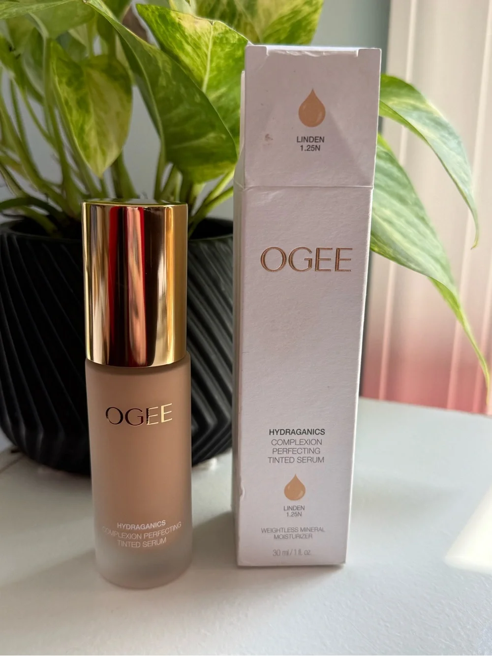 Ogee Hydrganics Complexion Perfecting Tinted Serum Linden 1.25N NEW 1oz